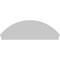 Ekena Millwork Segment Arch 4 Spoke Architectural Grade PVC Combination Pediment, 74"W x 25-3/8"H x 2-3/4"P PEDPC074X255SEG04 - alternate 2